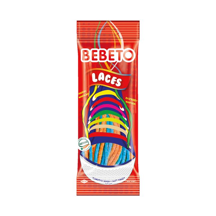 پاستیل بند کفش ببتو 75 گرمی bebeto laces